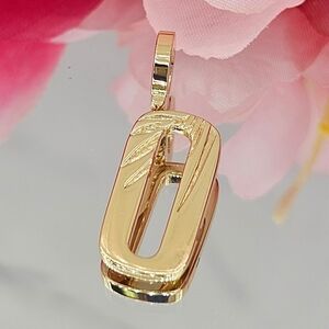 Gorjana Charm Gold "O" Parker 18k Gold Plated Classic Letter Initial Minimalist